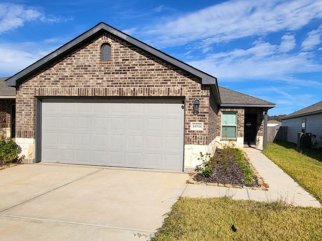 view of property featuring a garage