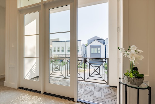 doorway featuring plenty of natural light