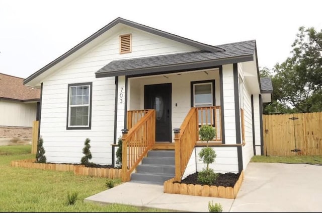 bungalow-style house with a porch