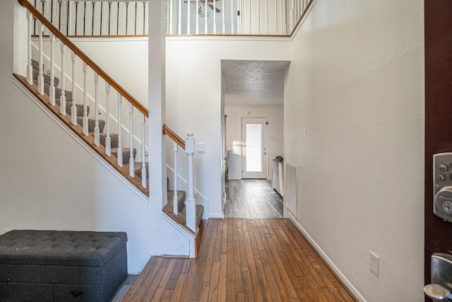 entryway featuring dark hardwood / wood-style flooring