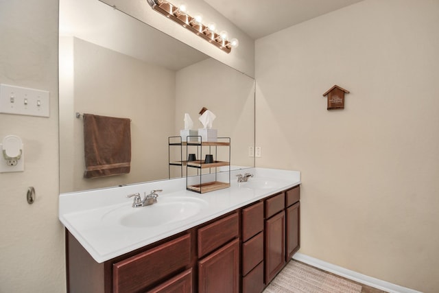 bathroom featuring vanity