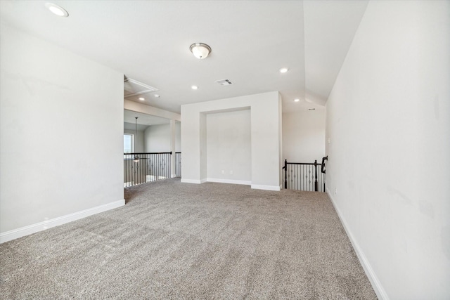 view of carpeted empty room