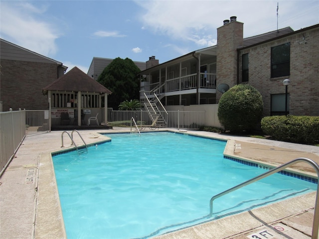 view of pool with a patio area