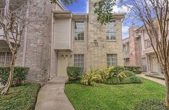 view of property with a front yard