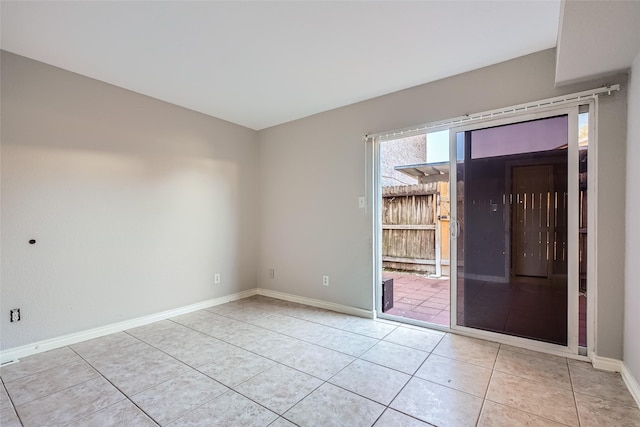 view of tiled empty room