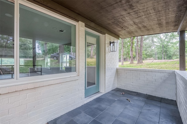 view of patio / terrace with covered porch