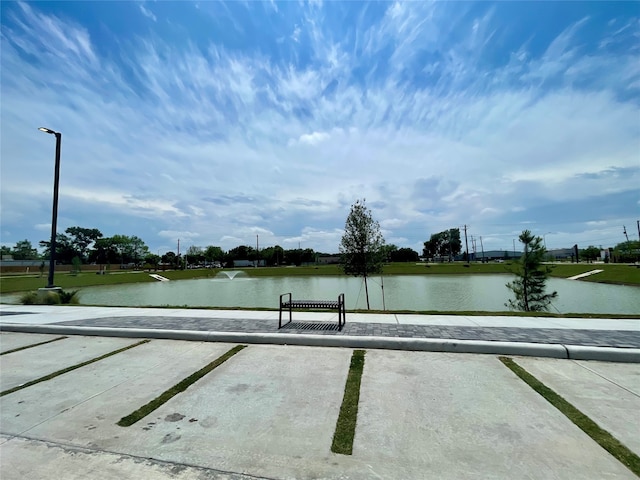 view of water feature