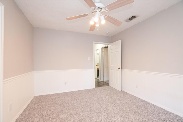 9130 Kirkleigh St, Spring, TX 77379 - carpeted empty room featuring a ceiling fan