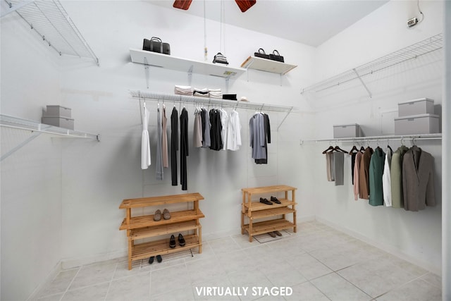 2400 N Braeswood Blvd Unit 227, Houston, TX 77030 - spacious closet with a ceiling fan