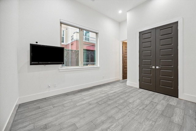 entrance foyer featuring light hardwood / wood-style flooring