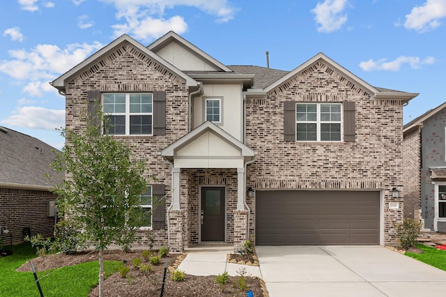 21710 Persian Lake Dr, Cypress, TX 77433 - traditional-style house with an attached garage, brick siding, and concrete driveway