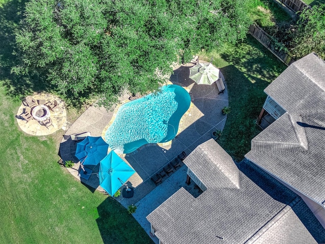 birds eye view of property