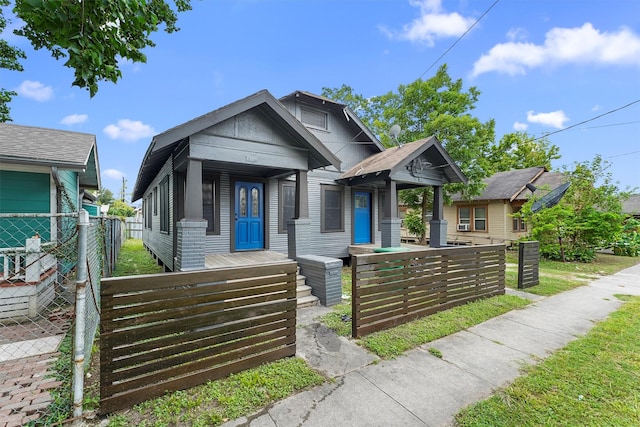 view of bungalow-style home