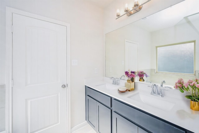 bathroom featuring vanity