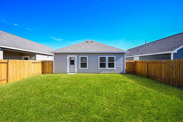 5314 Seymour Dr, Houston, TX 77032 - back of house featuring a fenced backyard and a shingled roof
