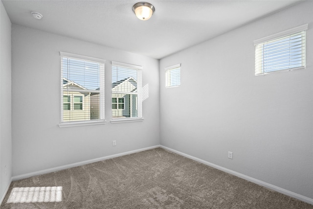 view of carpeted empty room