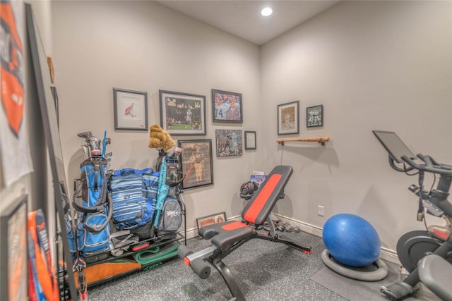 view of workout room