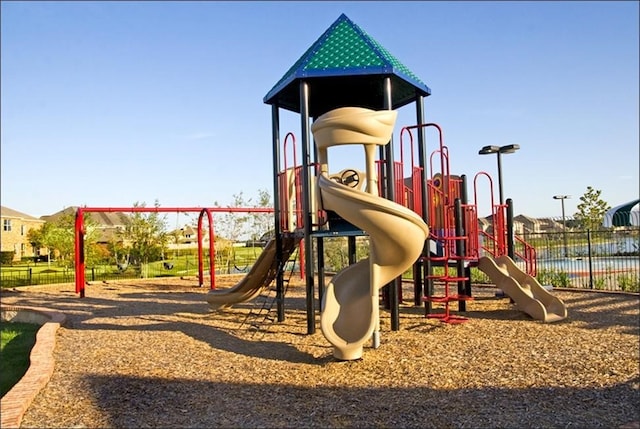 view of jungle gym