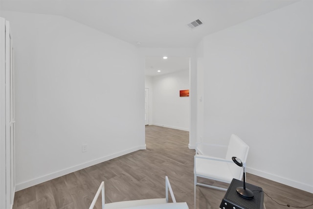 interior space with light wood-type flooring