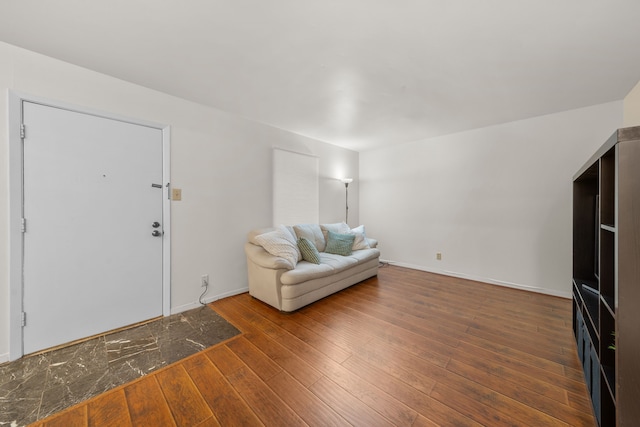 entrance foyer with dark wood-type flooring