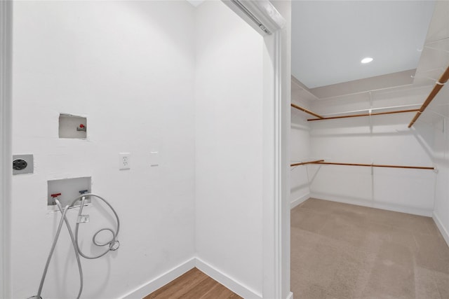 interior space with light wood-type flooring