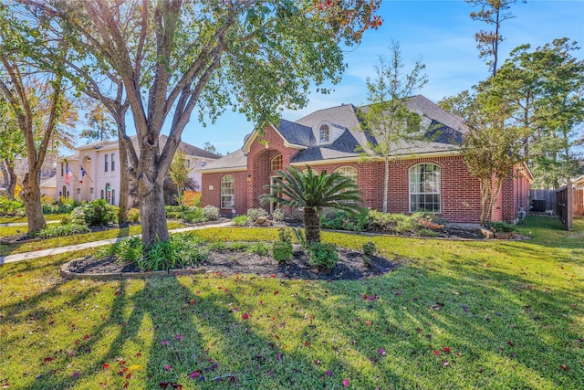 view of front of house with a front yard