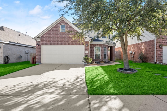 view of property featuring a front yard