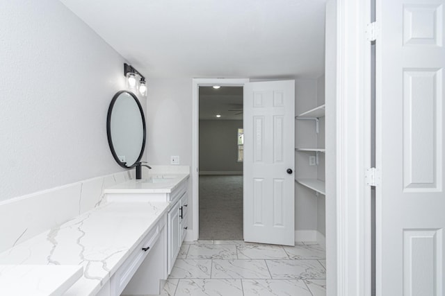 bathroom featuring vanity