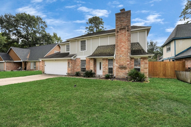 view of property featuring a front yard