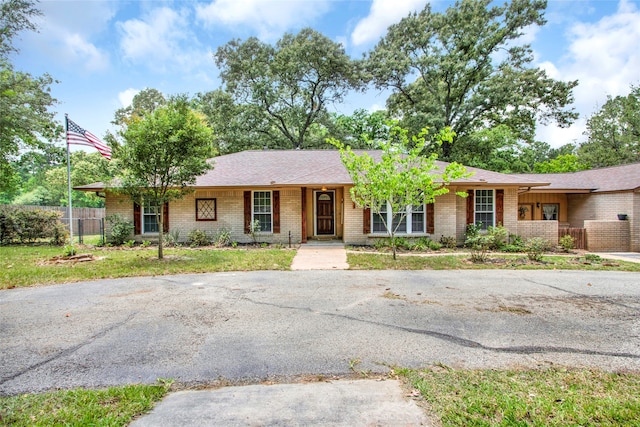 view of ranch-style home