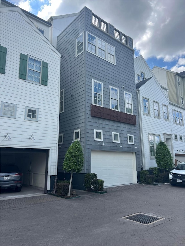 view of home's exterior featuring a garage