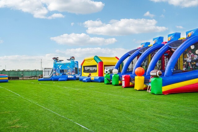 view of playground featuring a yard