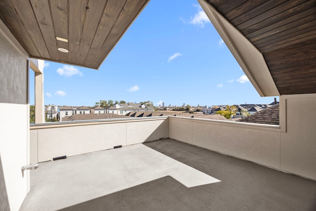 view of patio / terrace with a balcony