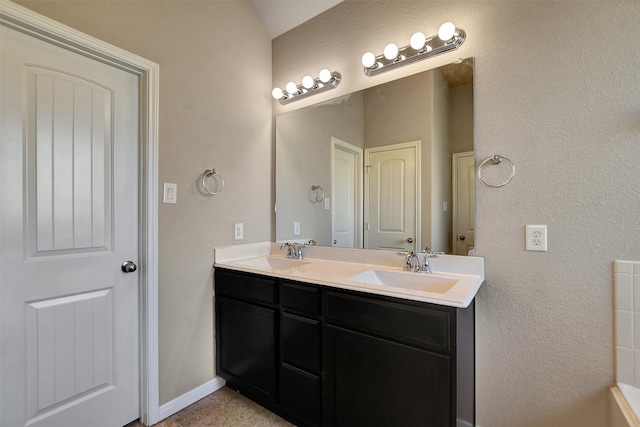 bathroom featuring vanity