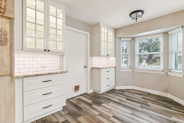 interior space with wood-type flooring