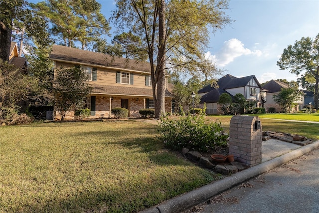 view of property with a front yard