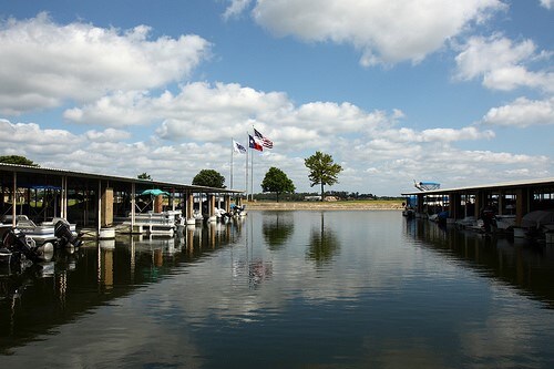 water view featuring a dock