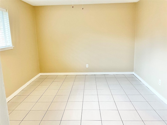 view of tiled empty room