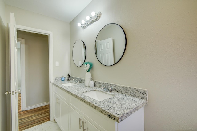 bathroom featuring vanity