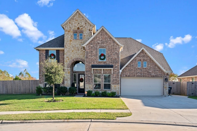 view of front property featuring a front yard