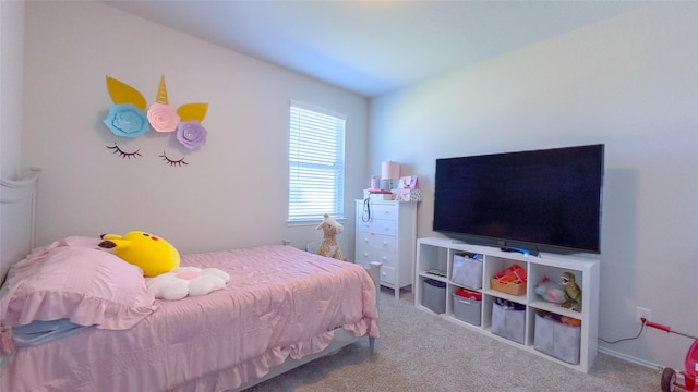 bedroom with carpet flooring