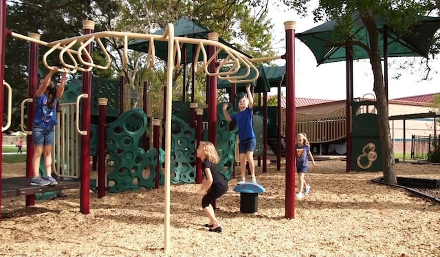 view of jungle gym