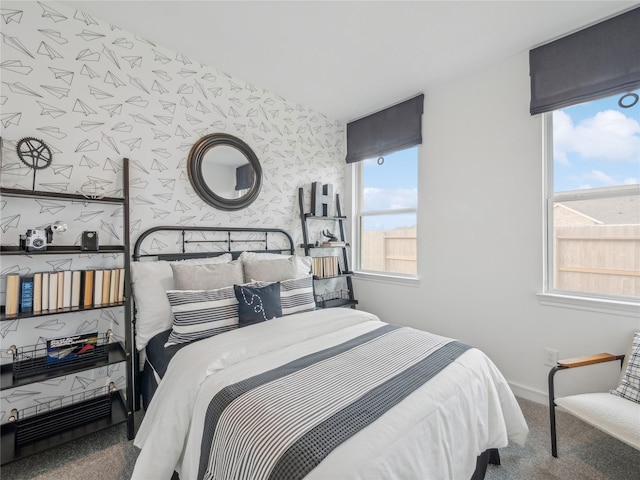 bedroom featuring carpet floors