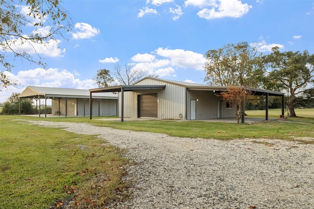 view of horse barn