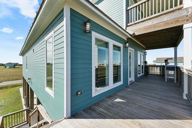 4003 Mitote Dr, Galveston, TX 77554 - view of deck