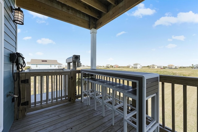 4003 Mitote Dr, Galveston, TX 77554 - view of deck