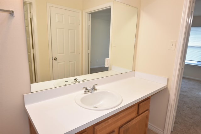 bathroom featuring vanity