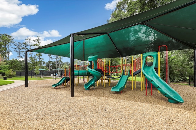 view of jungle gym