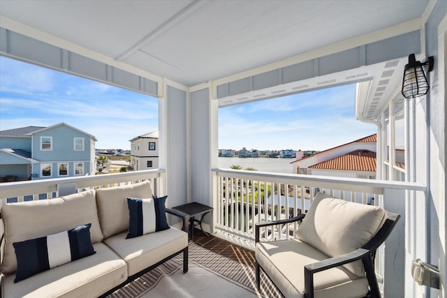 view of sunroom / solarium