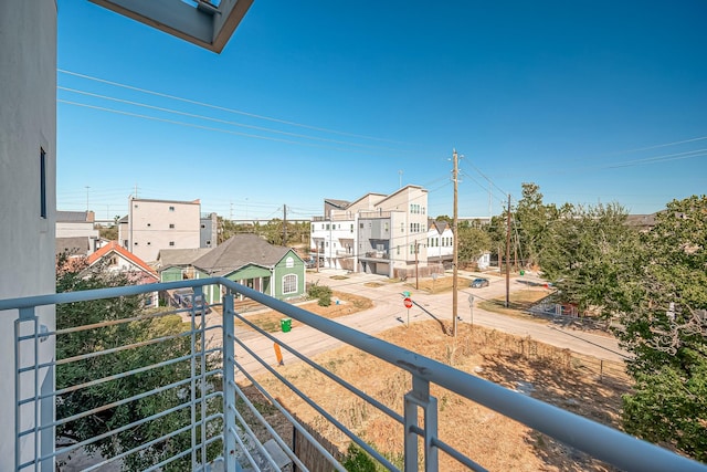 view of balcony